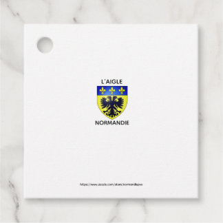 Etiquettes-cadeaux - blason de L'Aigle - Normandie フェイバータグ