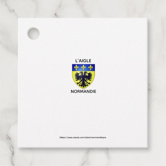 Etiquettes-cadeaux - blason de L'Aigle - Normandie フェイバータグ (正面)