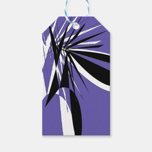 Étiquettes Cadeaux Graphiques Violettes ギフトタグ (正面)