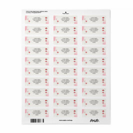 Etiquettes d'adresse "Coquelicots" ラベル