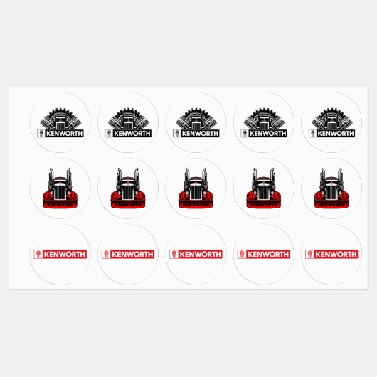 étiquettes Kenworth  ラベル (シート)