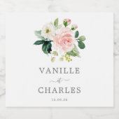 Étiquettes Sparkling Wine Mariage Personnalisées  スパークリングワインラベル (シングルラベル)