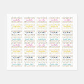 Etiquettes Vêtements pour enfant Arc en ciel ラベル (シート)