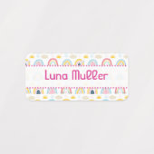 Etiquettes Vêtements pour enfant Arc en ciel ラベル (デザイン1)