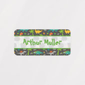 Etiquettes Vêtements pour enfant Thème Dinosaure ラベル (デザイン1)