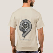 ETMメンズロゴ野球T (ホワイト/ネイビー) Tシャツ (裏面)