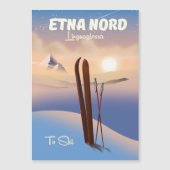 Etna Nord Linguaglossaスキーのポスター (正面)