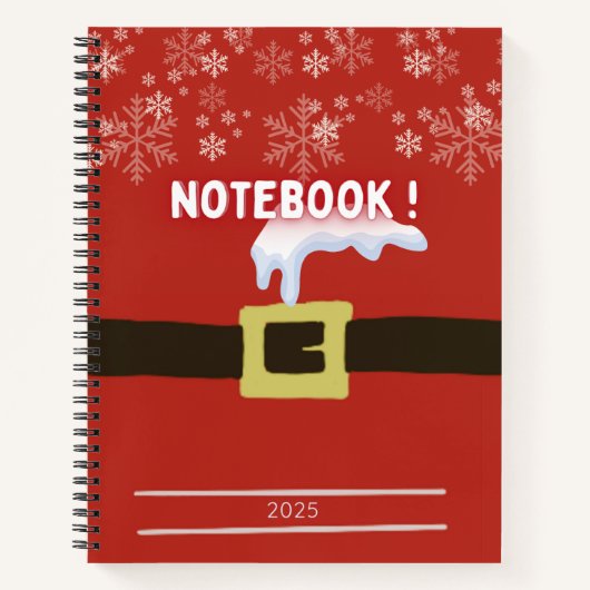 Étoiles d'Hiver : Mon Carnet 2025 ノートブック (正面)