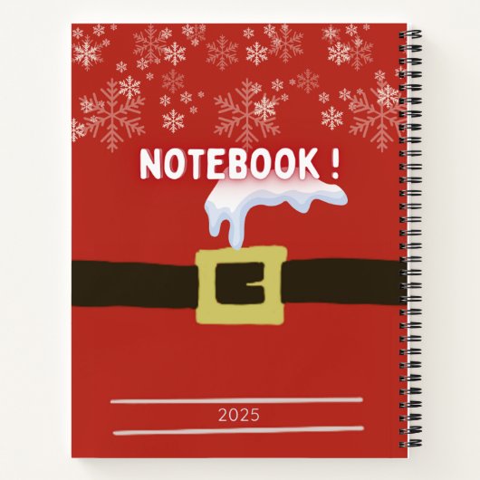 Étoiles d'Hiver : Mon Carnet 2025 ノートブック (裏面)