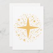 Etoiles et confettis pour le Nouvel An シーズンカード (正面/裏面)