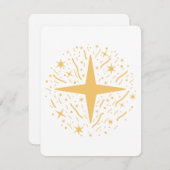 Etoiles et confettis pour le Nouvel An シーズンカード (正面/裏面)
