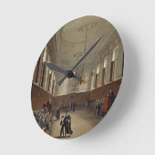 「Etonの大学の歴史」からのEtonの学校部屋、 ラウンド壁時計 (傾斜)