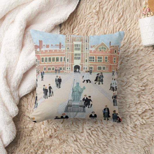 Etonの大学校庭1991年 クッション (ブランケット)