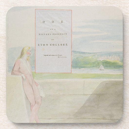 「Eton Cの遠い見通しのオードのためのデザイン13 コースター (正面)
