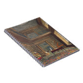 「Eton Collegの歴史からのEtonの大学図書館、 ノートブック (右側)