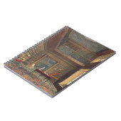 「Eton Collegの歴史からのEtonの大学図書館、 ノートブック (左側)