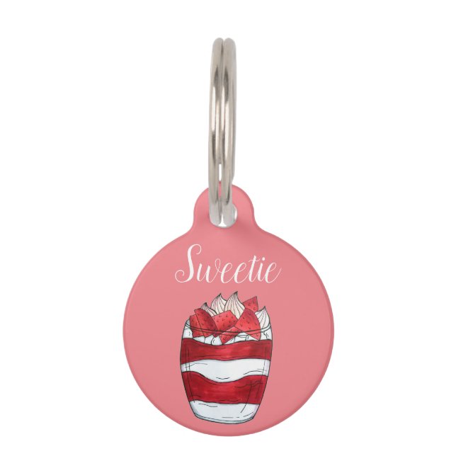 Eton Messful Strawberry Meringue UKブリティッシュ・デザート ペット　ネームタグ (正面)