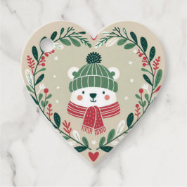 Etquette cadeau “Coeur de Noel“ フェイバータグ