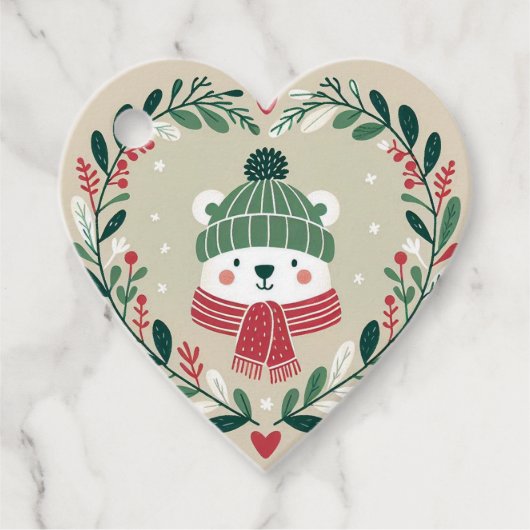 Etquette cadeau “Coeur de Noel“ フェイバータグ (正面)