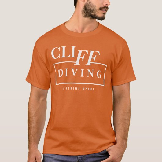 Etreme Sport Cliff Diving boy Tシャツ (正面)