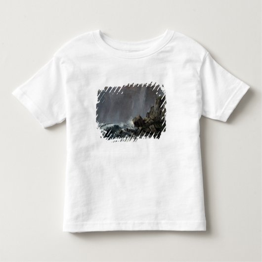 Etretatの豪雨 トドラーTシャツ (正面)