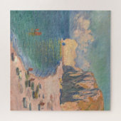 Etretat:ビーチとファレーズby Claude Monet ジグソーパズル (横)