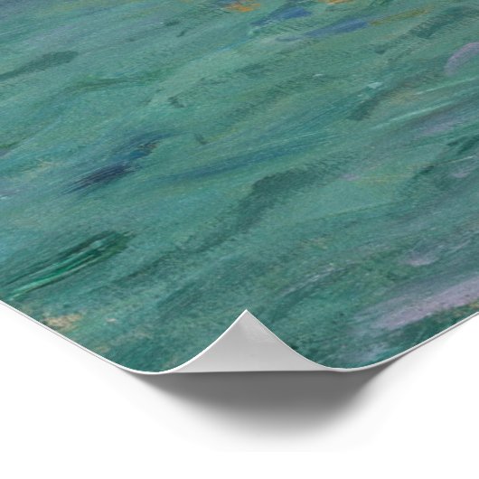 Etretat:ビーチとファレーズby Claude Monet ポスター (角)