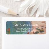 Etretat:ビーチとファレーズby Claude Monet ラベル (インサイチュ)