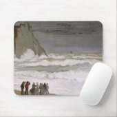 Etretat 1868-69年のクロード・モネ|の荒海 マウスパッド (マウス)