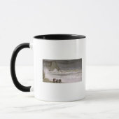 Etretat 1868-69年のクロード・モネ|の荒海 マグカップ (左)