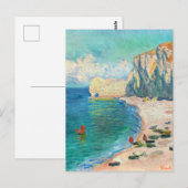 Étretat, The Beach by Claude Monet Postcard ポストカード (正面/裏面)