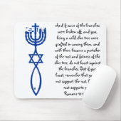 ETRTの（ユダヤ教）メノラーの星Ichthys マウスパッド (マウス)