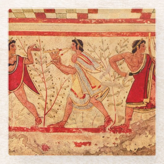 Etruscanのミュージシャン ガラスコースター (正面)