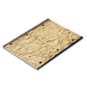 「Etruscanの短い」銘刻文字が付いている金ゴールドプレート、から ノートブック (左側)