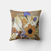 Etruscan Vase with Flowers, Redon クッション (裏面)