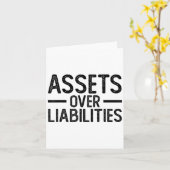 Ets Over Liabilities _ Funny Accountant _ Motivati カード (黄色い花)