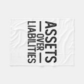 Ets Over Liabilities _ Funny Accountant _ Motivati フリースブランケット (正面(横))