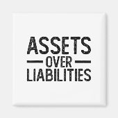 Ets Over Liabilities _ Funny Accountant _ Motivati マグネット (正面)