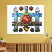 Etude № 13. Astral Compass  キャンバスプリント (インサイチュ (リビング))