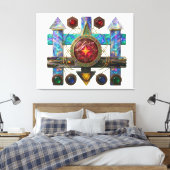 Etude № 13. Astral Compass  キャンバスプリント (インサイチュ (寝室))