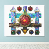 Etude № 13. Astral Compass  キャンバスプリント (インサイチュ (ウッドフロア))