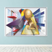 Etude №23 Intersection of Spaces  キャンバスプリント (インサイチュ (ウッドフロア))