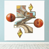 Etude 8. Lighthouse 3d. キャンバスプリント (インサイチュ (ウッドフロア))