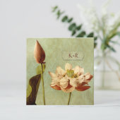 Etude de Fleurs Vintageの結婚式の正方形 招待状 (スタンド正面)