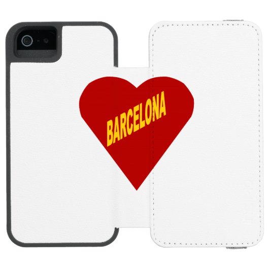 Étui portefeuille pour iPhone 6 SE blanc BARCELONA Incipio iPhoneウォレットケース (フォリオ Open)