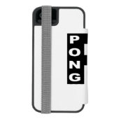 Étui portefeuille pour iphone 6 SE blanc PING PONG Incipio iPhoneウォレットケース (フォリオ裏面)