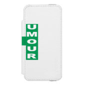 Étui portefeuille pour iPhone 6 SE HUMOUR Incipio iPhoneウォレットケース (フォリオ 正面)