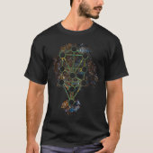 Etzの人生のhaChayimのKabbalah TheTree Tシャツ (正面)