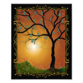 Etz Chayim – ヘブライ語アルファベットアートと生活の木 フォトプリント (正面)