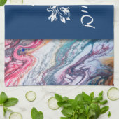 Etz Chim Tree of Life Marble Effect手洗い キッチンタオル (折り畳み)